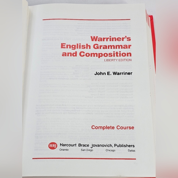 Warriner's English Grammar And Composition Complete Course Liberty Edition 1986 - Picture 7 of 8